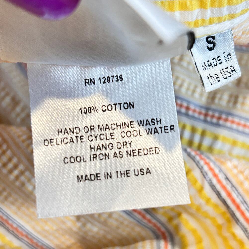 Finley Dress Farrah
Striped cotton seersucker wrap shirt dress Size Small - Picture 7 of 7